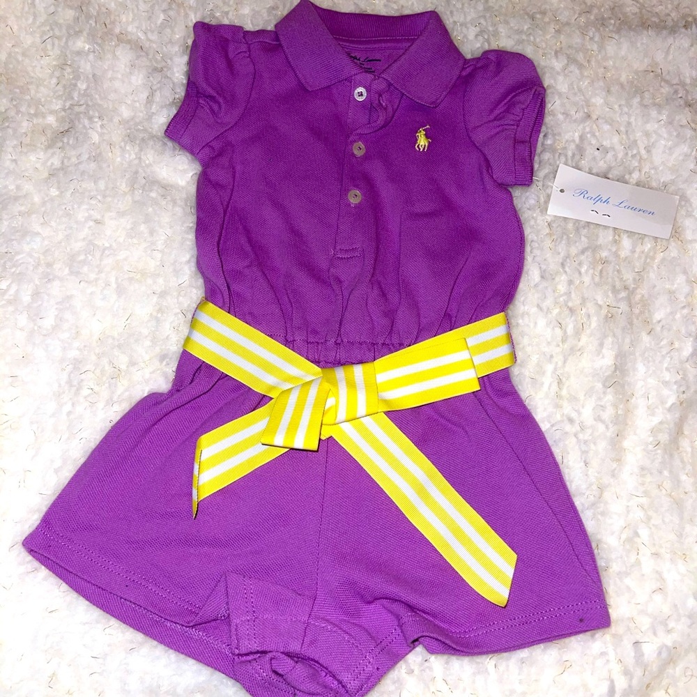 Toddler Girl purple Romper